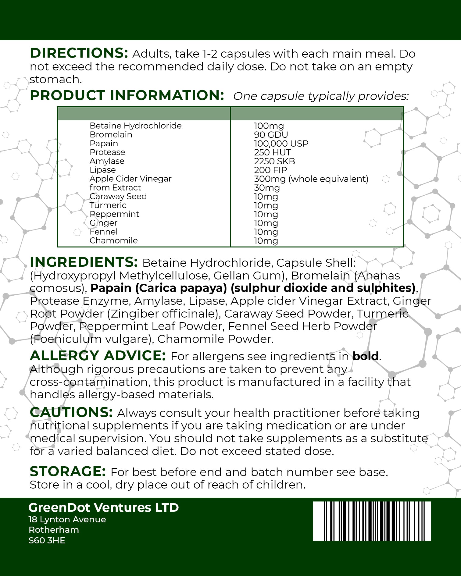 Digestive Enzymes Complex | 90 Capsules | Gut Health & Nutrient Absorption