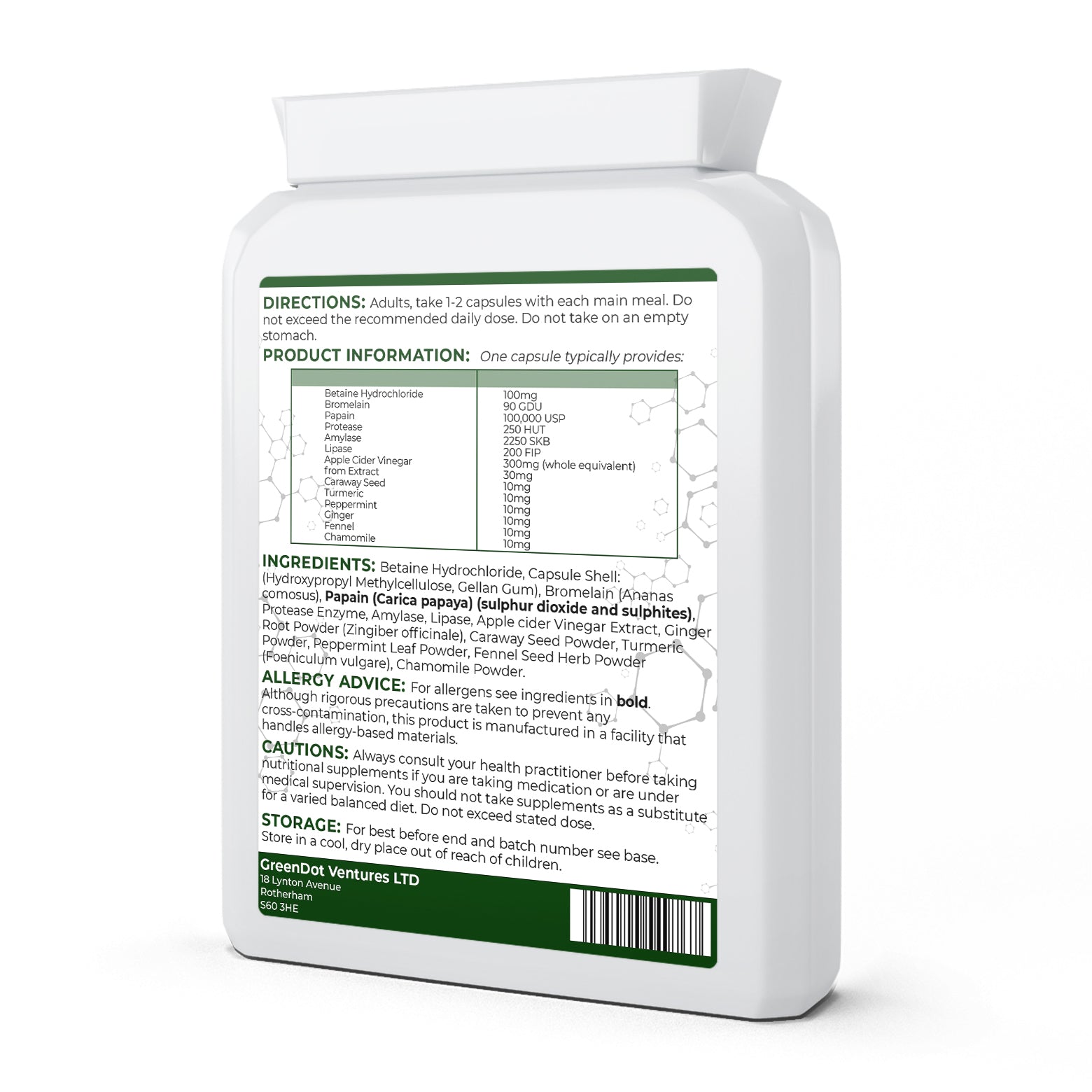 Digestive Enzymes Complex | 90 Capsules | Gut Health & Nutrient Absorption