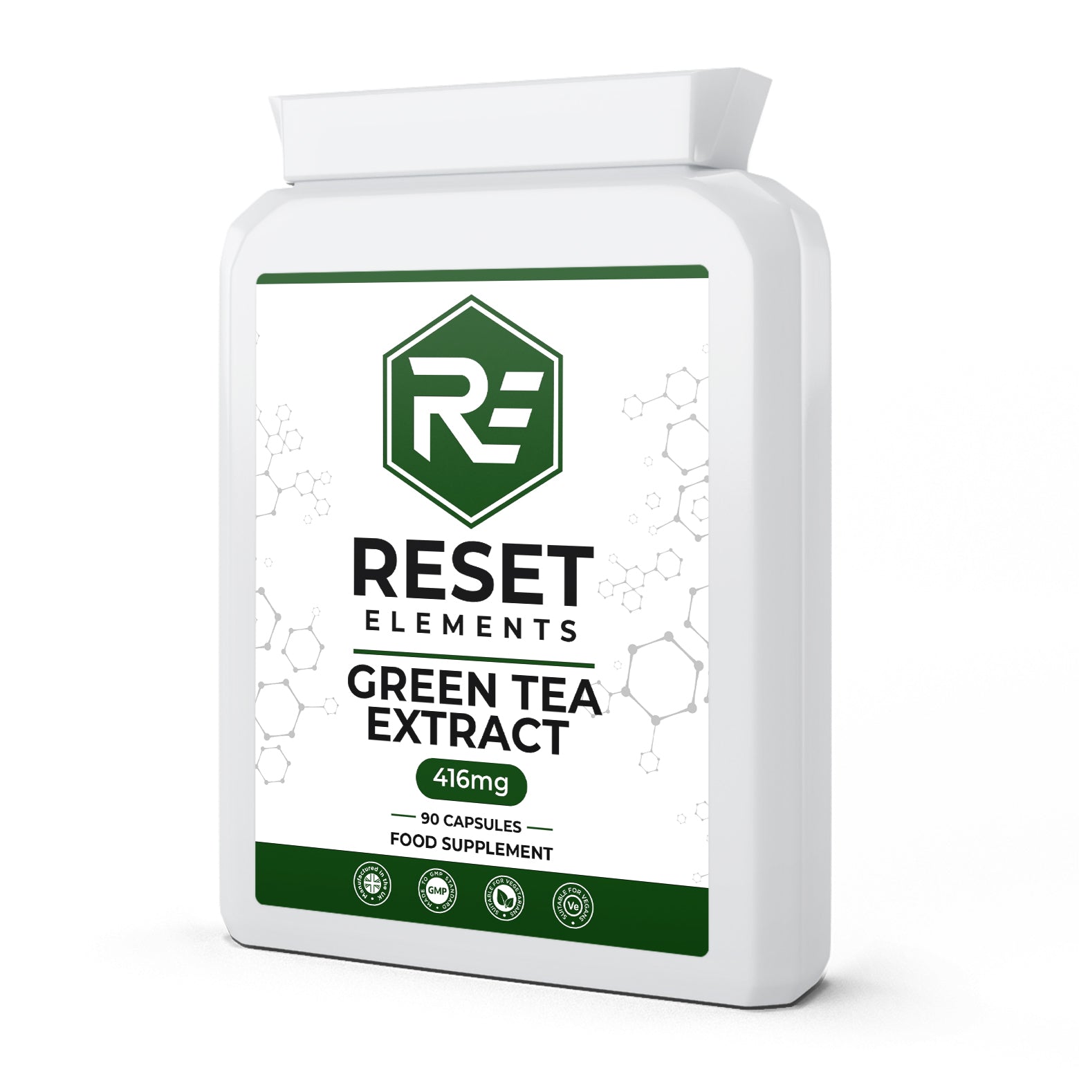 Green Tea 30:1 Extract | 90 Capsules | Antioxidant & Metabolic Support
