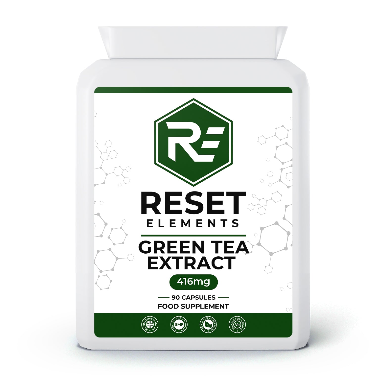 Green Tea 30:1 Extract | 90 Capsules | Antioxidant & Metabolic Support