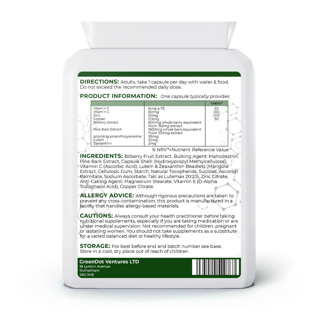 Eye Support Complex | 60 Capsules | Vision & Long-Term Eye Health